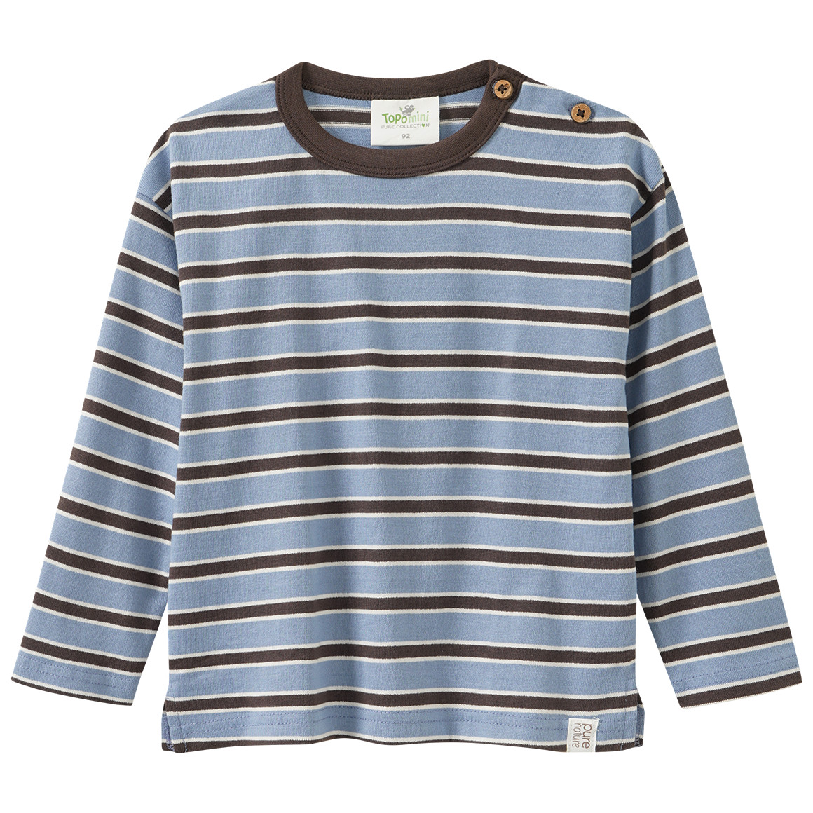 Baby Langarmshirt mit Streifen Baby Langarmshirt mit Streifen von Topomini
