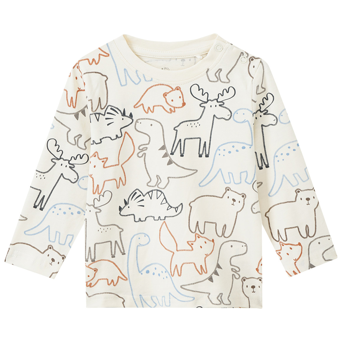 Baby Langarmshirt mit Tier-Motiven Baby Langarmshirt mit Tier-Motiven von Topomini