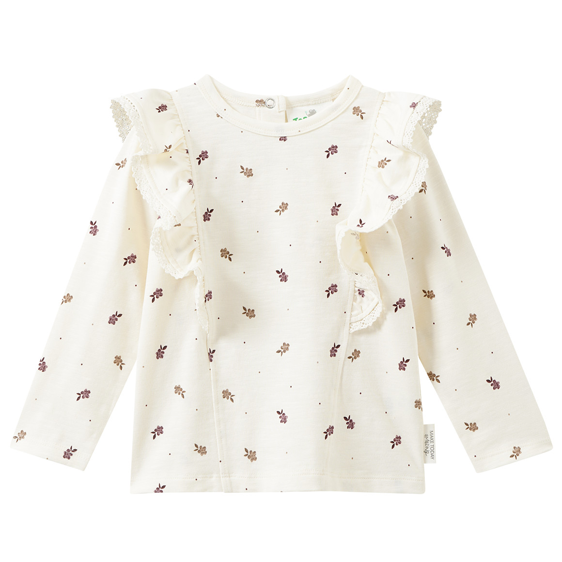 Baby Langarmshirt mit Volants Baby Langarmshirt mit Volants von Topomini
