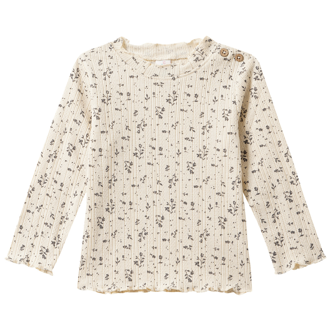 Baby Langarmshirt mit floralem Muster Baby Langarmshirt mit floralem Muster von Topomini