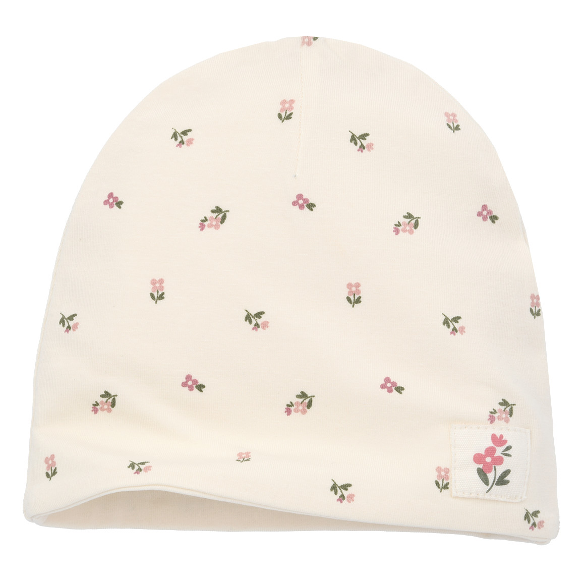 Baby Mütze mit Blümchen Baby Mütze mit Blümchen von Topomini