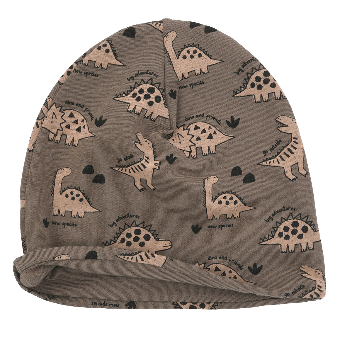 Baby Mütze mit Dino-Motiven Baby Mütze mit Dino-Motiven von Topomini