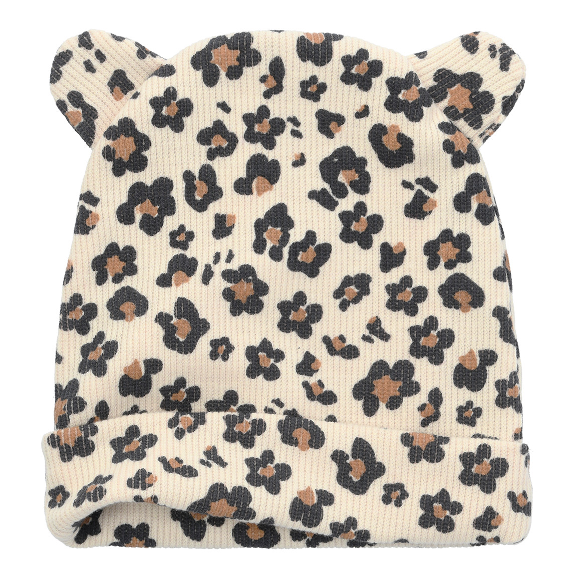 Baby Mütze mit Leo-Print Baby Mütze mit Leo-Print von Topomini