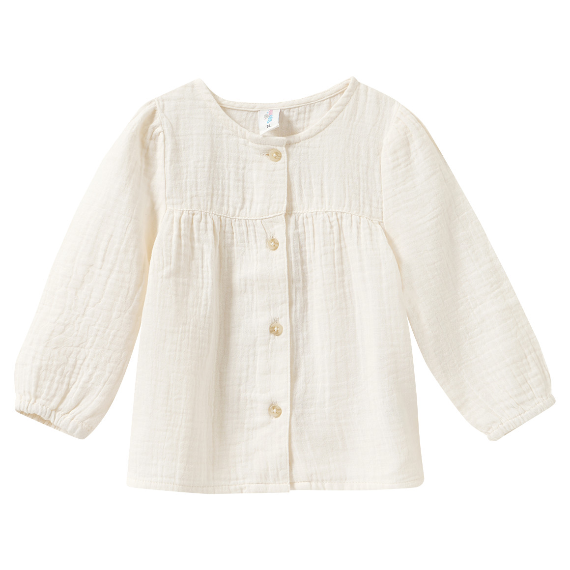Baby Musselin-Bluse aus Bio-Baumwolle Baby Musselin-Bluse aus Bio-Baumwolle von Topomini