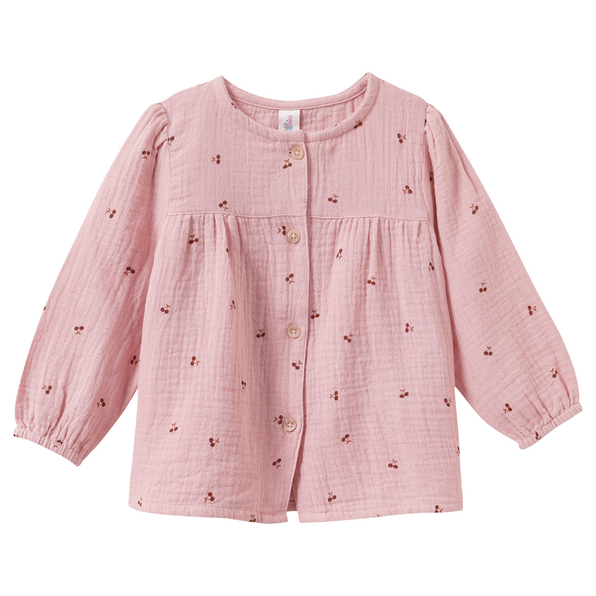 Baby Musselin-Bluse aus Bio-Baumwolle Baby Musselin-Bluse aus Bio-Baumwolle von Topomini