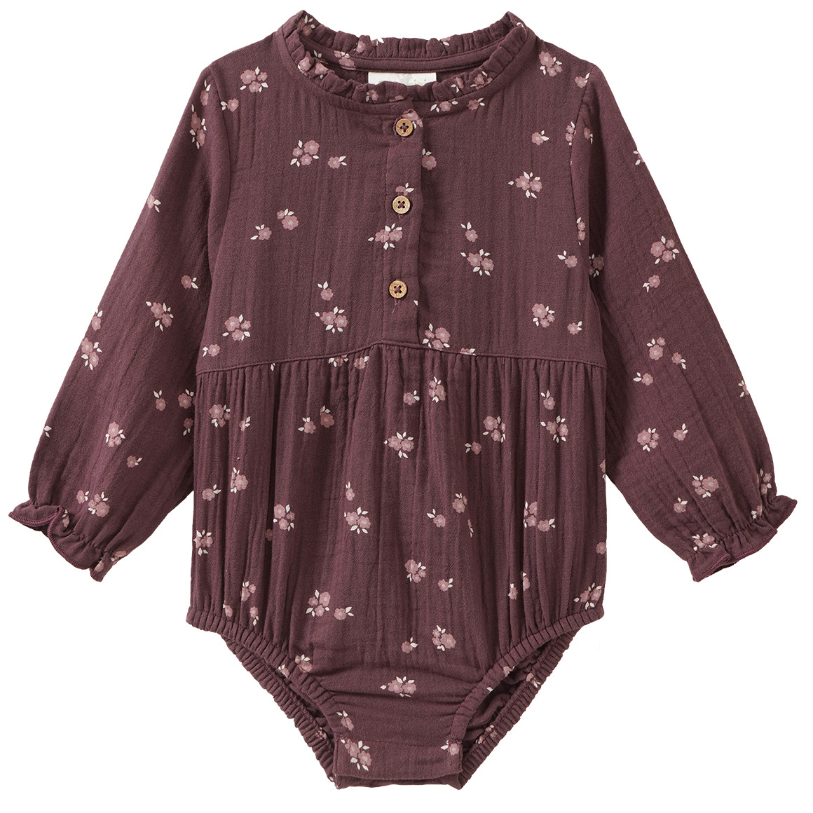 Baby Musselin-Body mit Blümchen Baby Musselin-Body mit Blümchen von Topomini