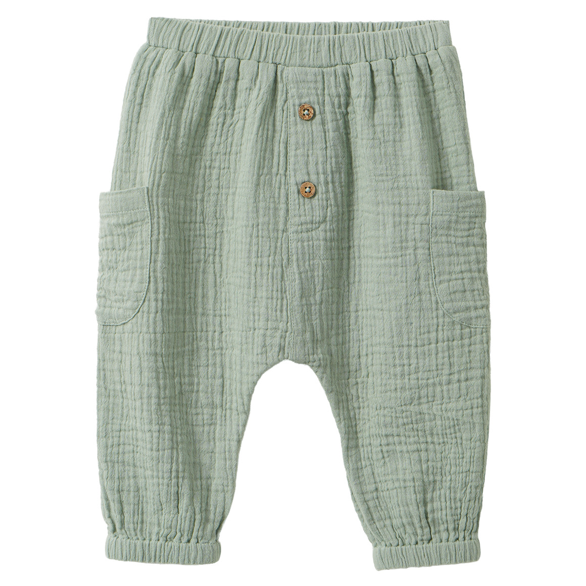 Baby Musselin-Hose mit Seitentaschen Baby Musselin-Hose mit Seitentaschen von Topomini