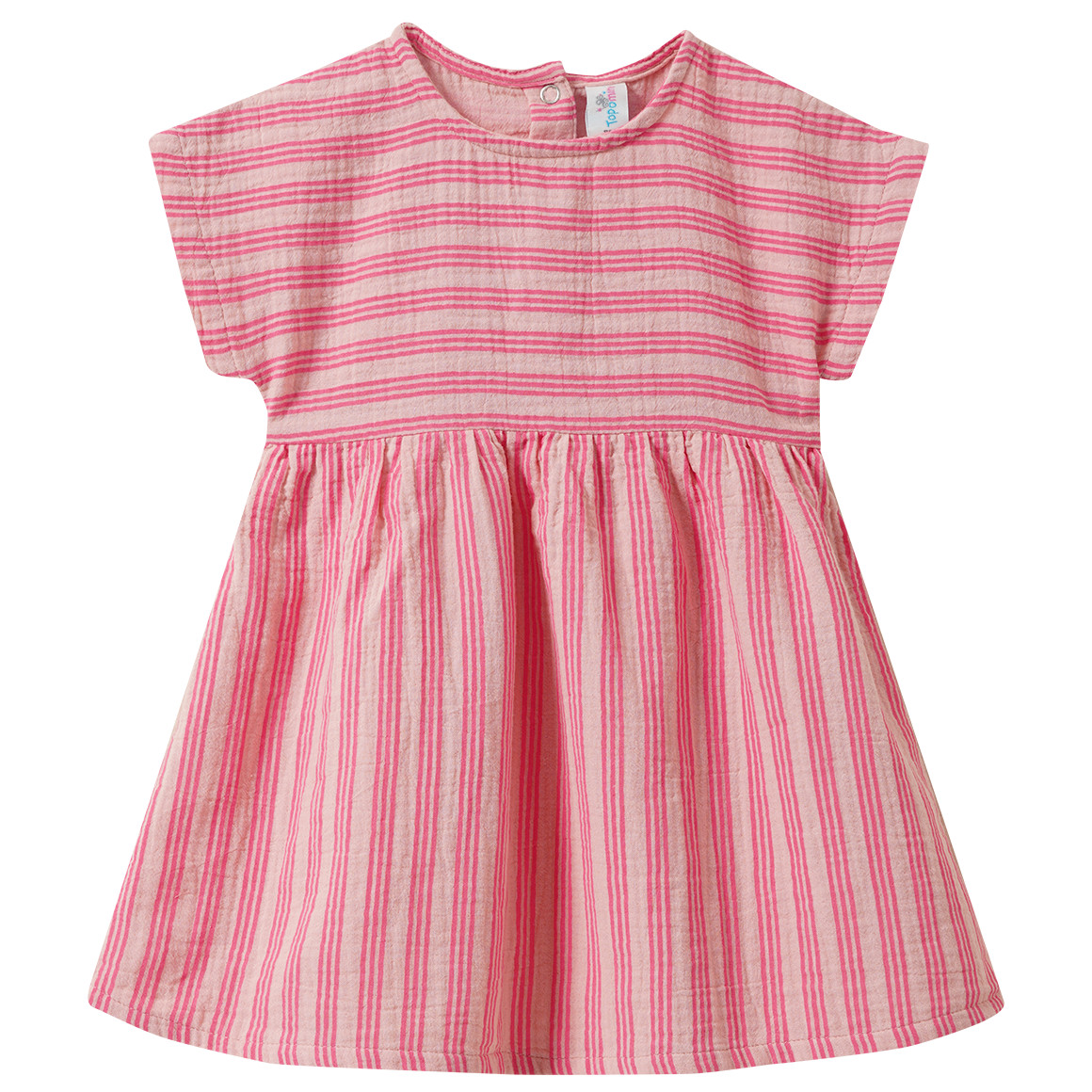 Baby Musselin-Kleid im Streifen-Look Baby Musselin-Kleid im Streifen-Look von Topomini