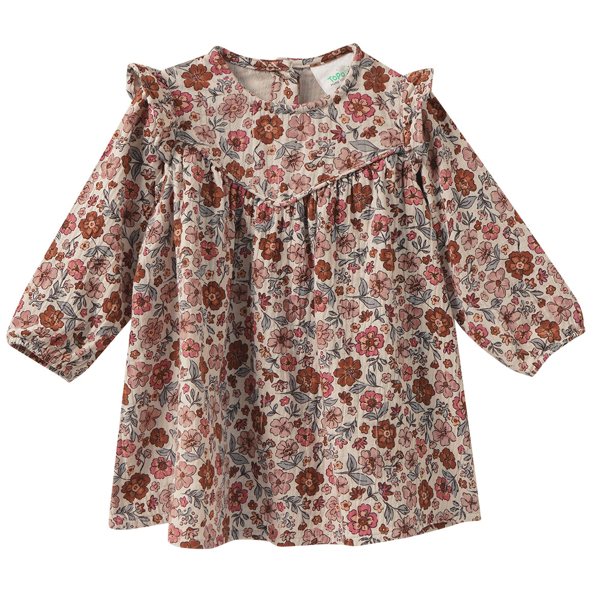 Baby Musselin-Kleid mit Blümchen Baby Musselin-Kleid mit Blümchen von Topomini