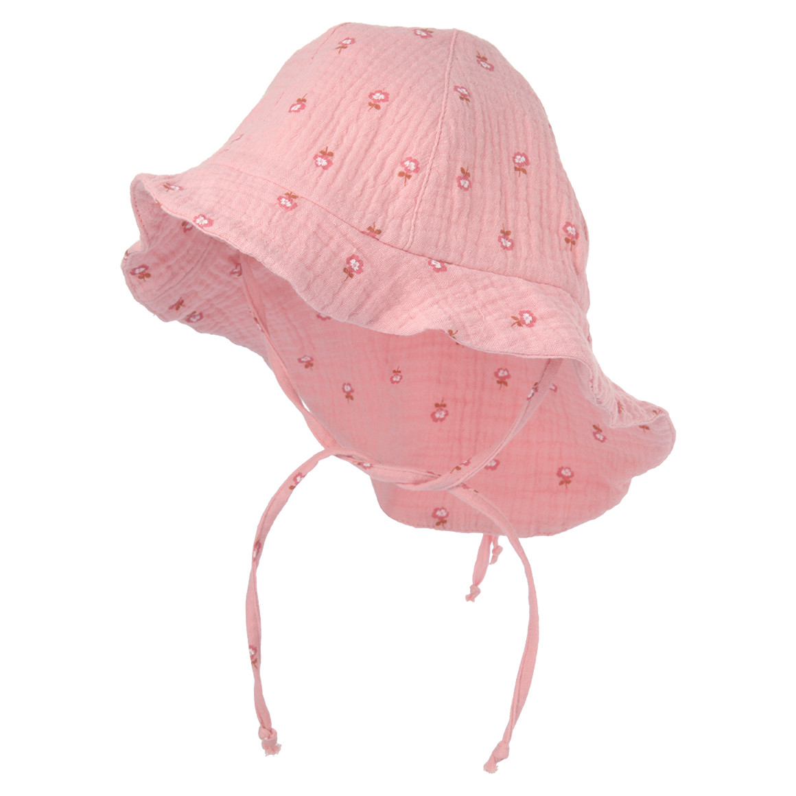 Baby Musselin-Mütze mit Blumen-Muster Baby Musselin-Mütze mit Blumen-Muster von Topomini