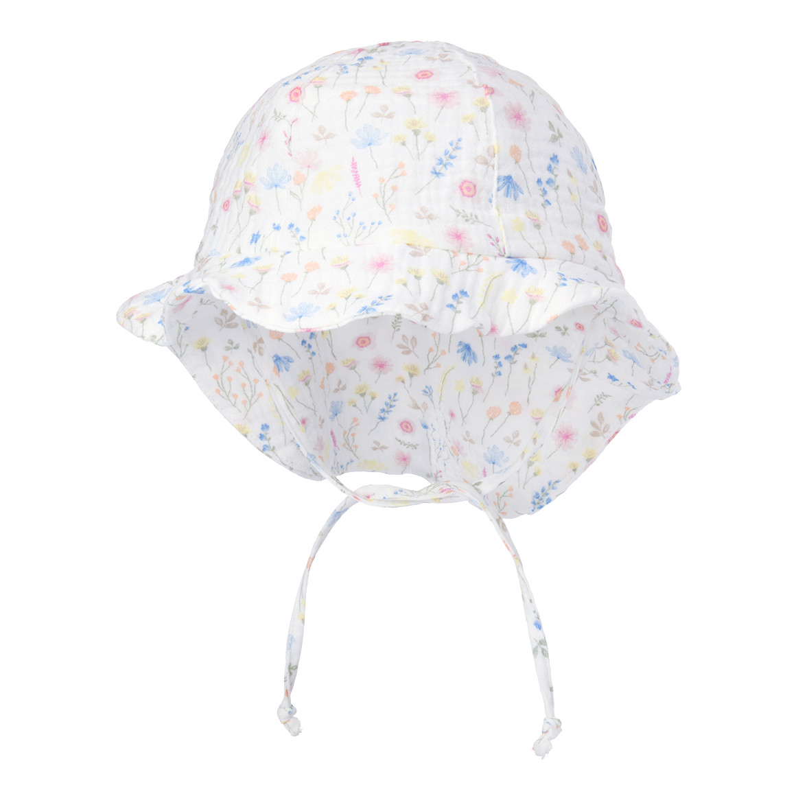 Baby Musselin-Mütze mit Blumen-Muster Baby Musselin-Mütze mit Blumen-Muster von Topomini