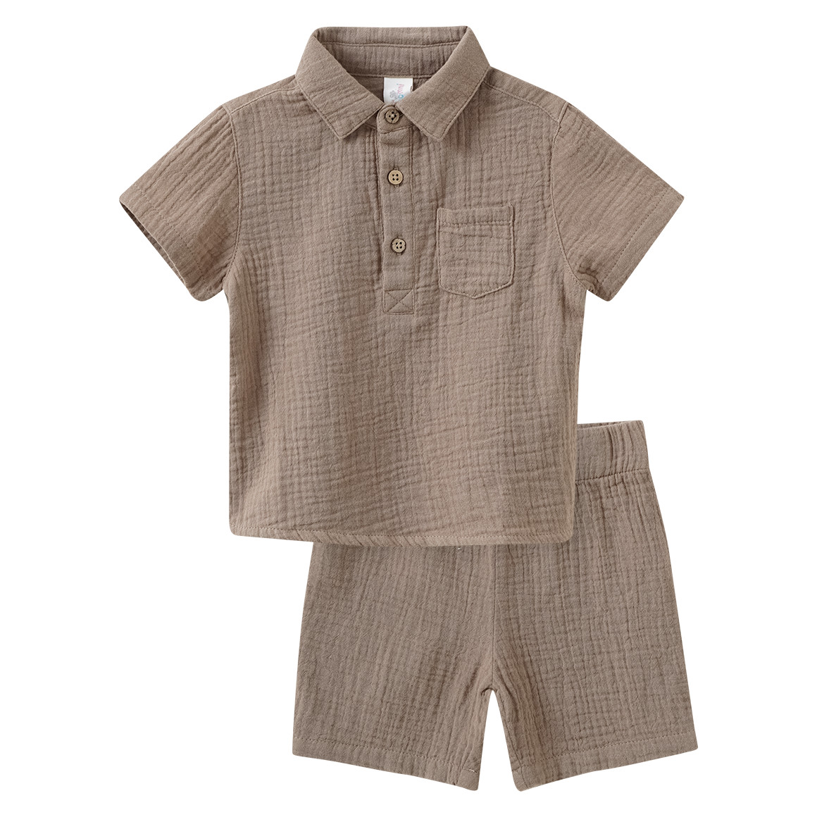 Baby Musselin-Set mit Shirt und Shorts Baby Musselin-Set mit Shirt und Shorts von Topomini