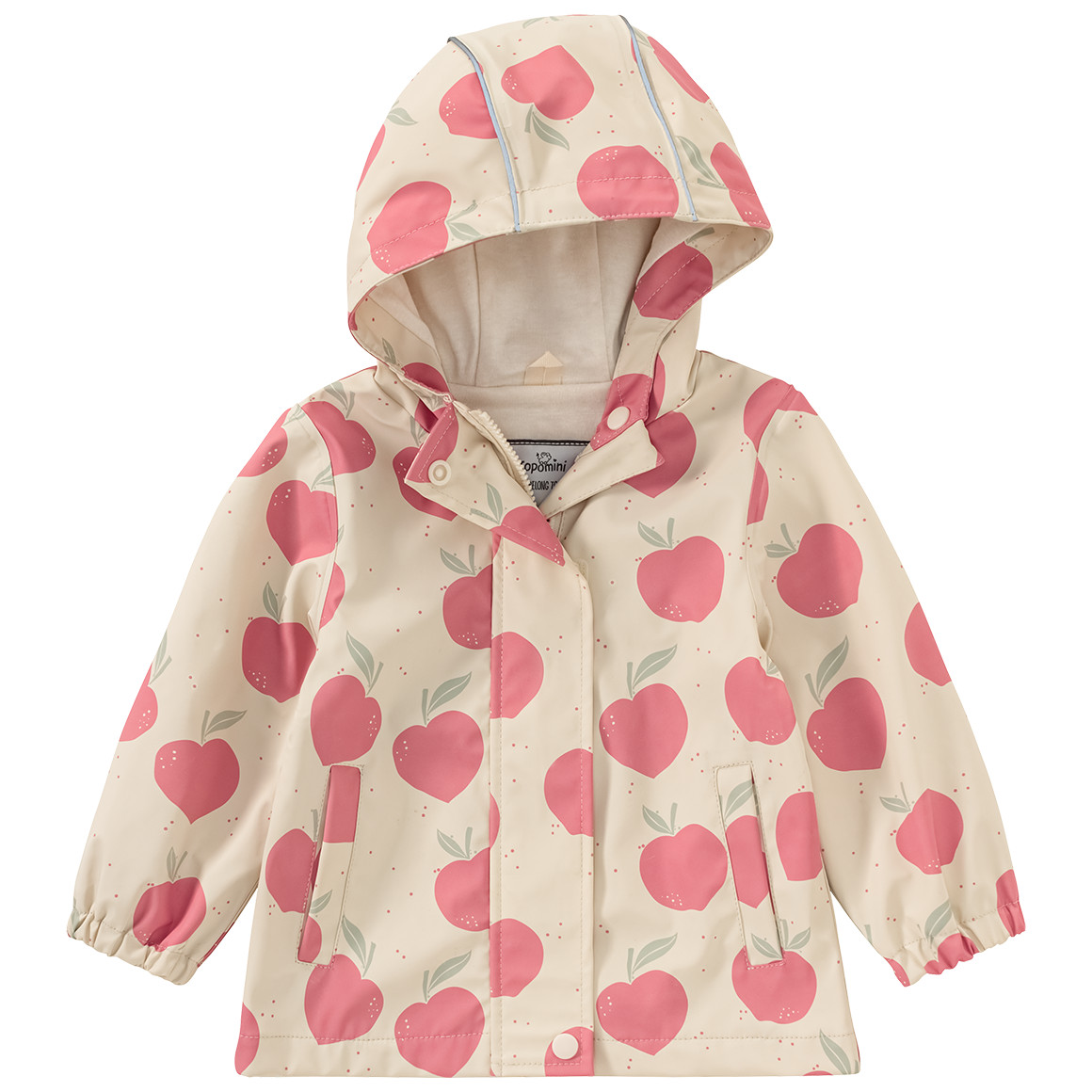 Baby Regenjacke mit Apfel-Print von Topomini