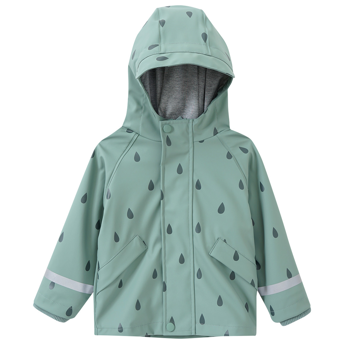 Baby Regenjacke mit Regentropfen-Muster von Topomini