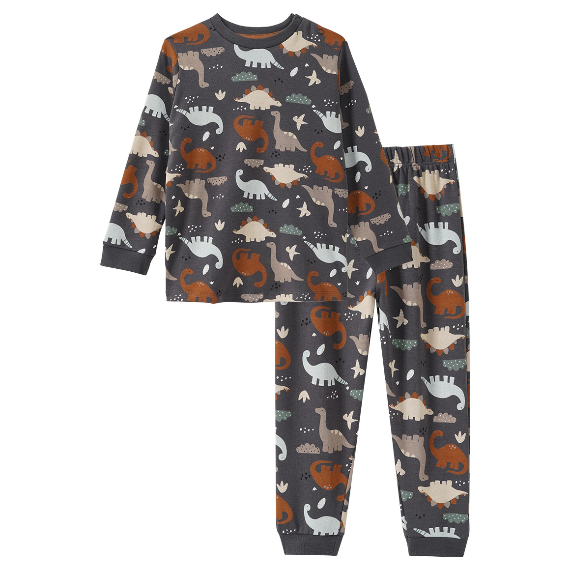 Baby Schlafanzug mit Dino-Allover Baby Schlafanzug mit Dino-Allover von Topomini