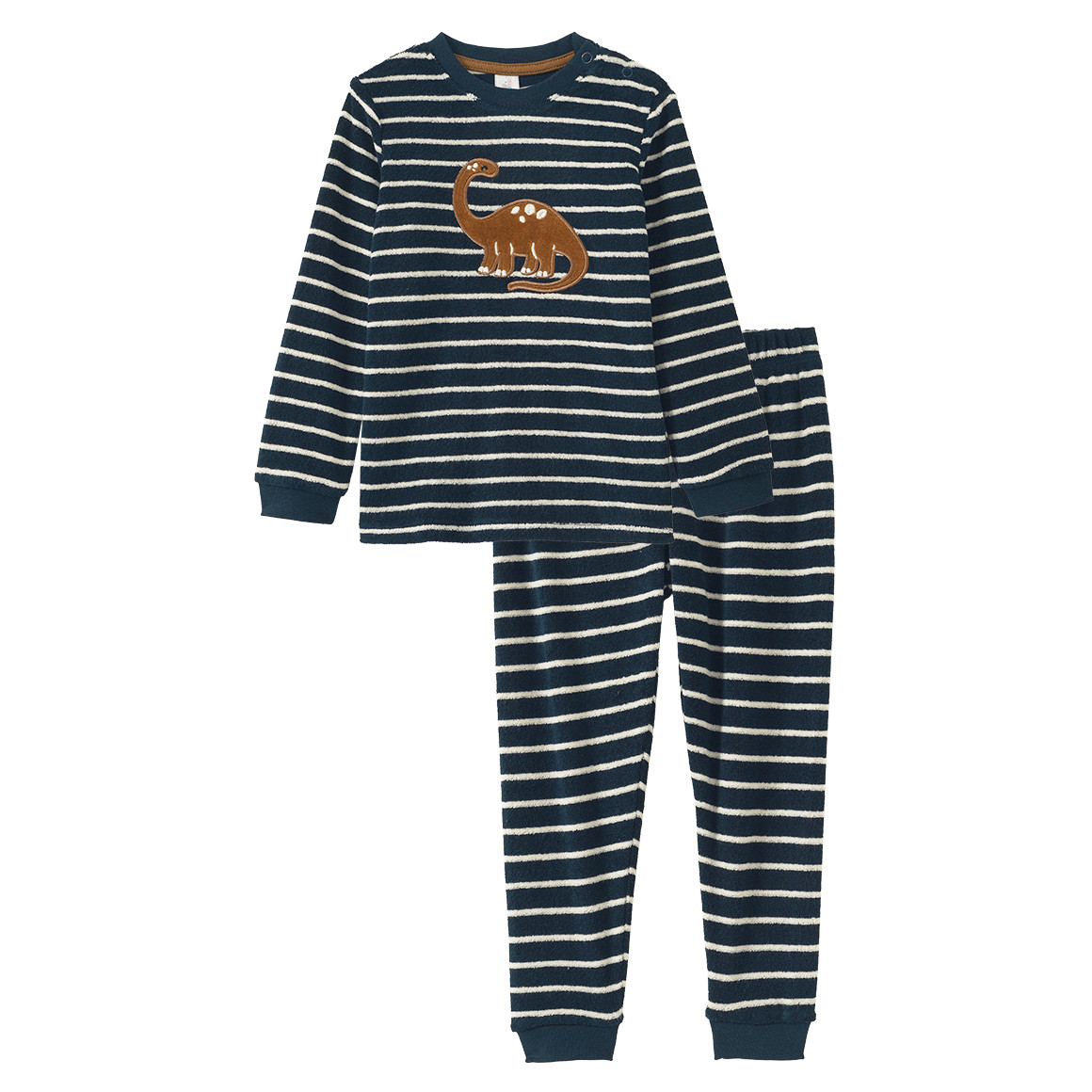 Baby Schlafanzug mit Dino-Applikation Baby Schlafanzug mit Dino-Applikation von Topomini