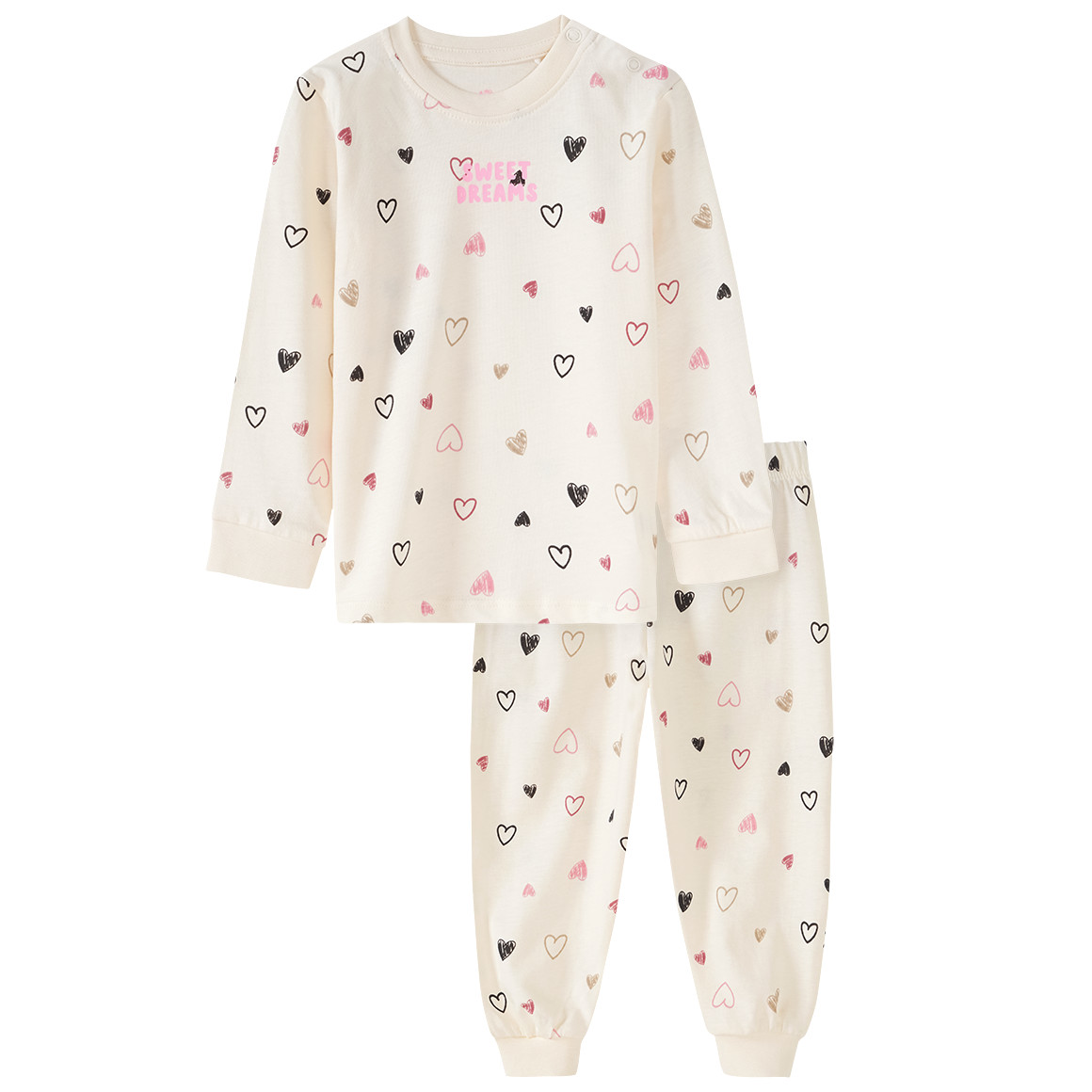 Baby Schlafanzug mit Herz-Print von Topomini
