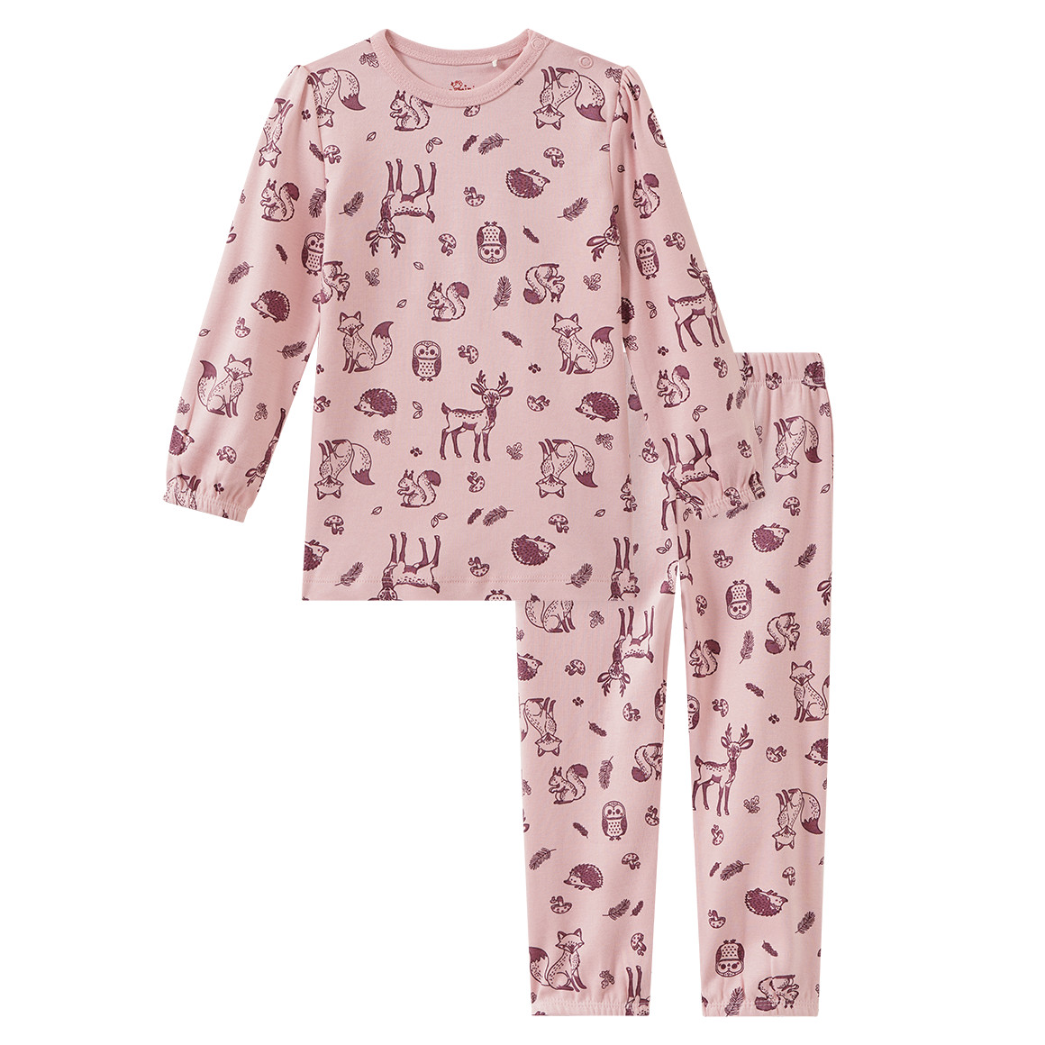 Baby Schlafanzug mit Waldtier-Motiven Baby Schlafanzug mit Waldtier-Motiven von Topomini