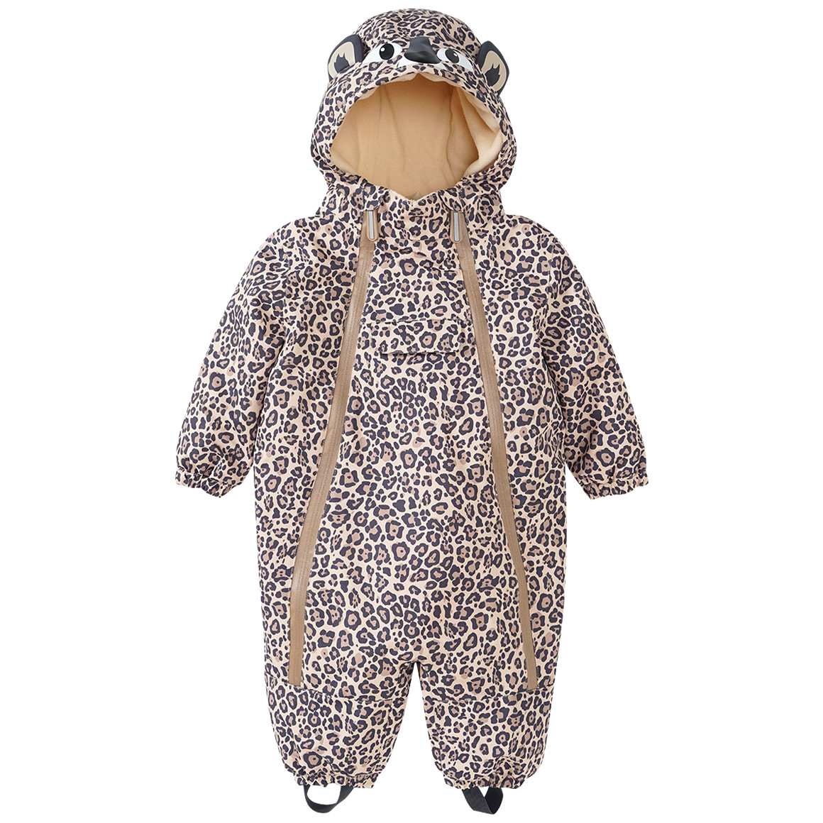 Baby Schneeoverall im Leoparden-Design von Topomini