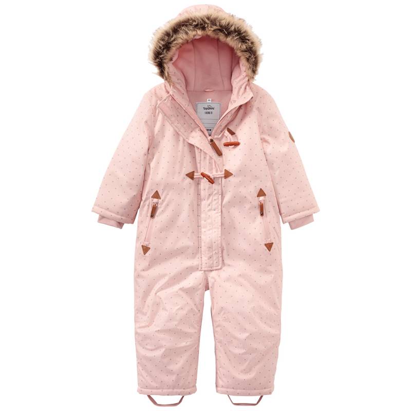 Baby Schneeoverall mit Fellimitat von Topomini