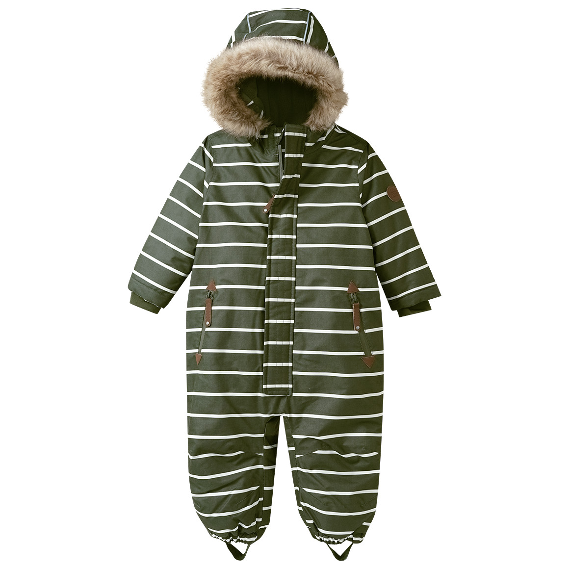 Baby Schneeoverall mit Fellkapuze Baby Schneeoverall mit Fellkapuze von Topomini