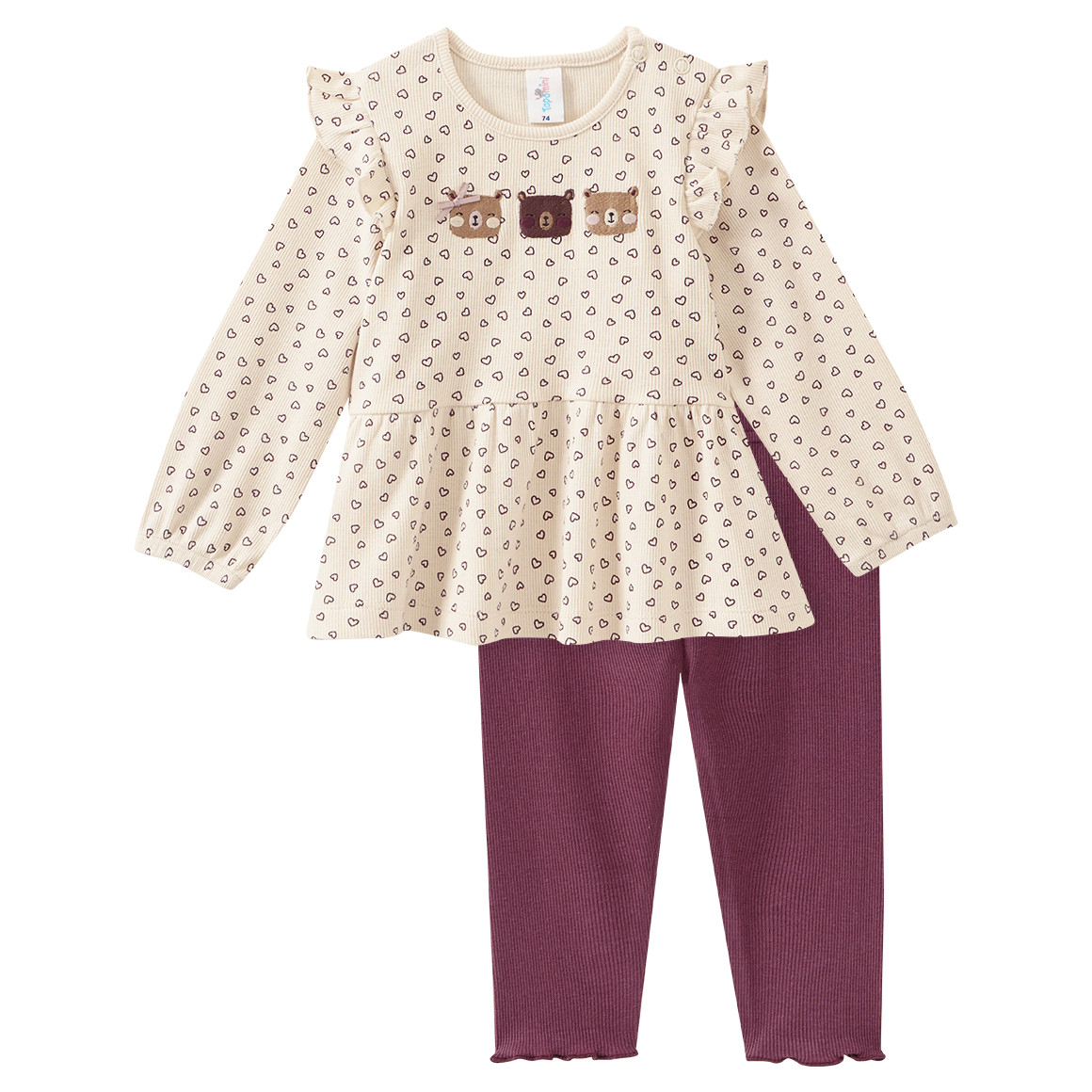 Baby Set mit Langarmshirt und Leggings Baby Set mit Langarmshirt und Leggings von Topomini