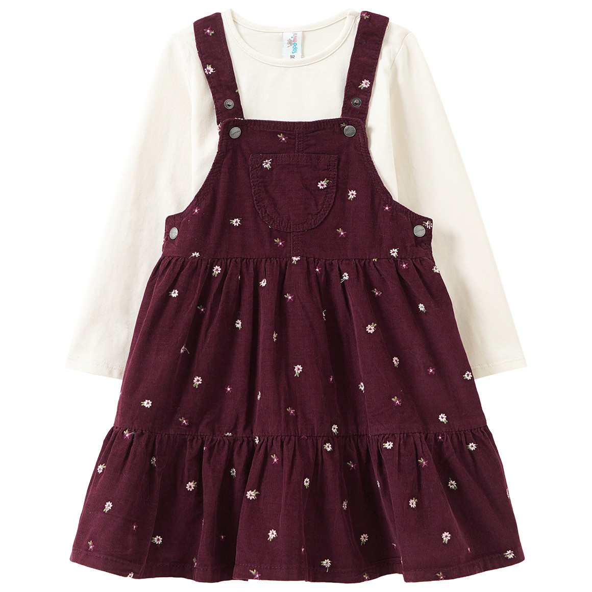 Baby Set mit Latzkleid und Shirt Baby Set mit Latzkleid und Shirt von Topomini