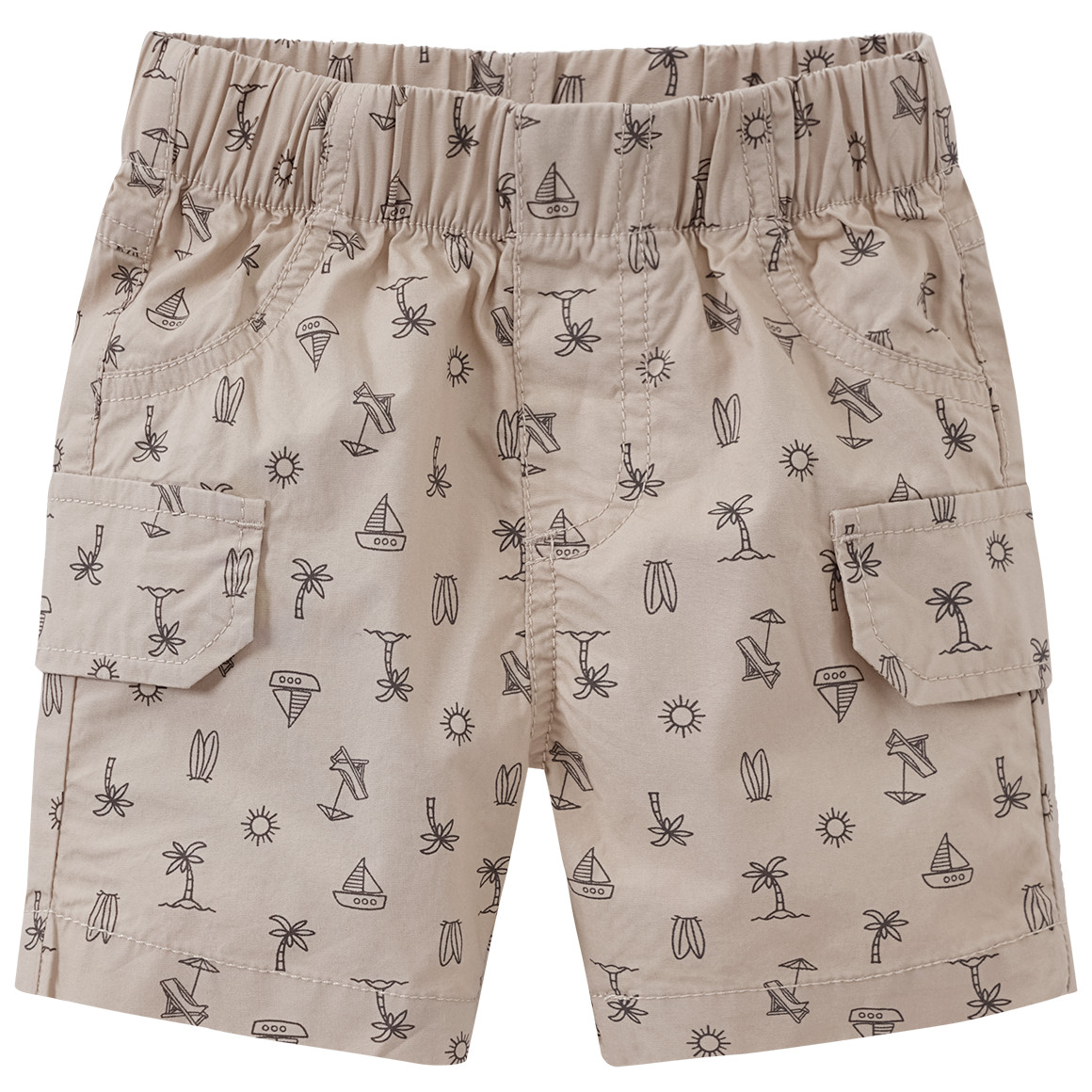 Baby Shorts mit Allover-Print von Topomini