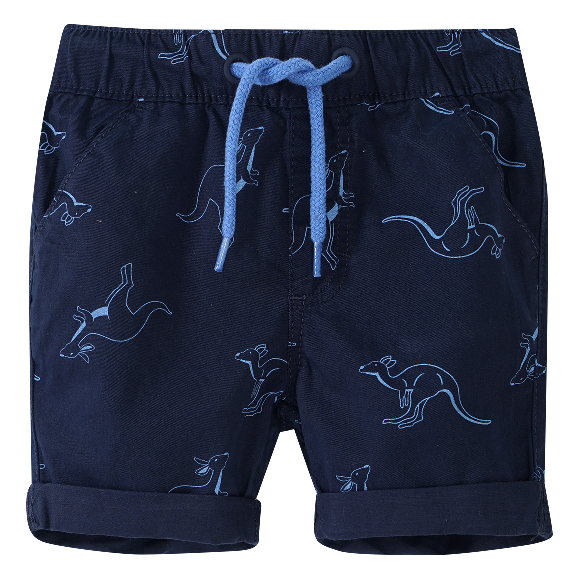 Baby Shorts mit Känguru-Print von Topomini