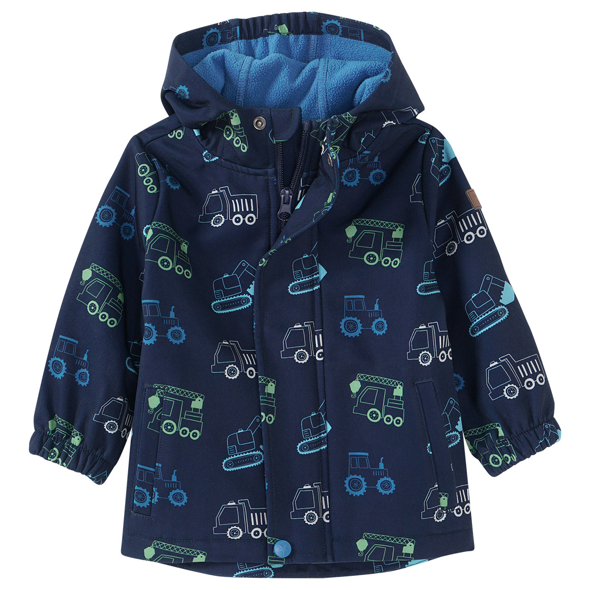 Baby Softshelljacke mit Auto-Print von Topomini