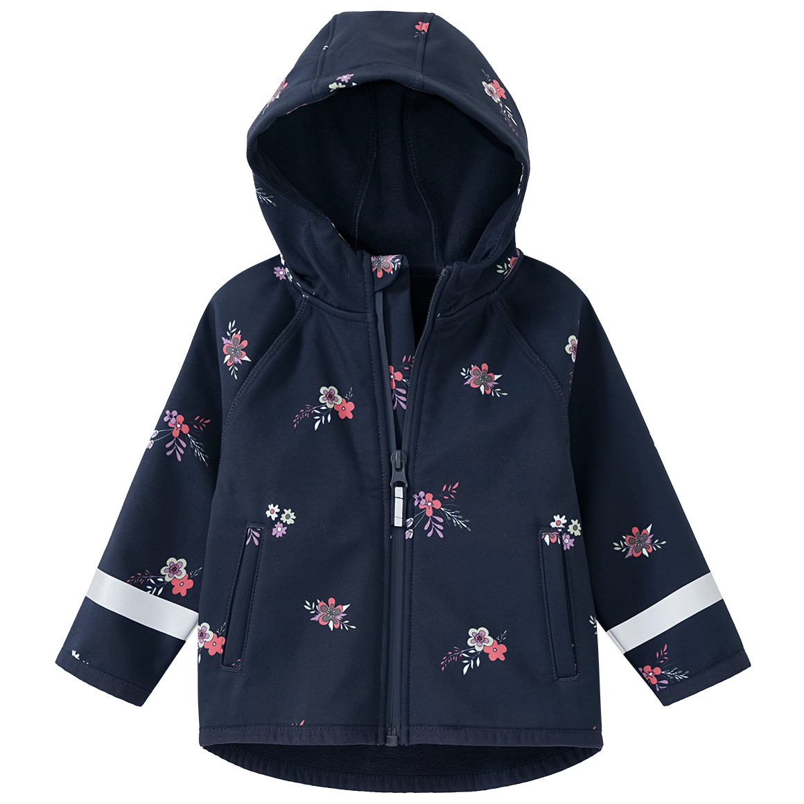 Baby Softshelljacke mit Blümchen-Print von Topomini