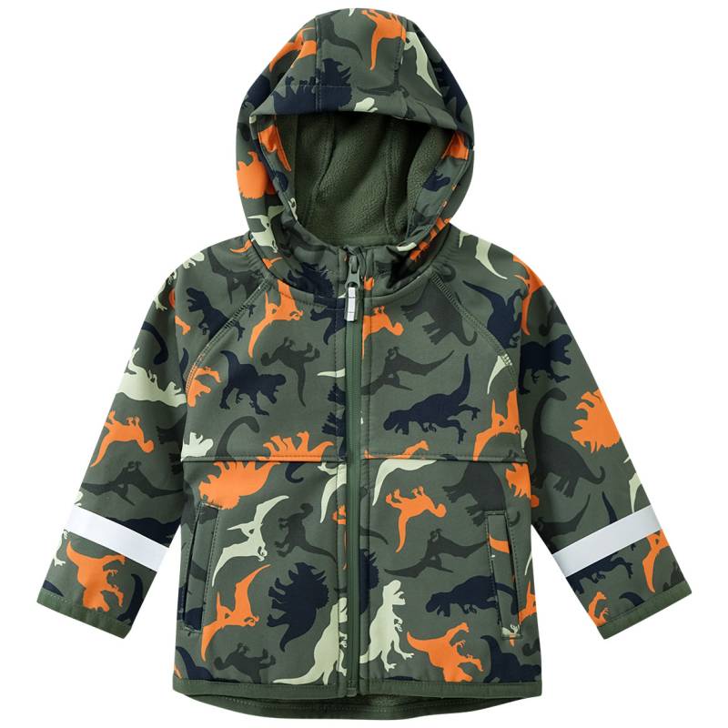 Baby Softshelljacke mit Dino-Print von Topomini