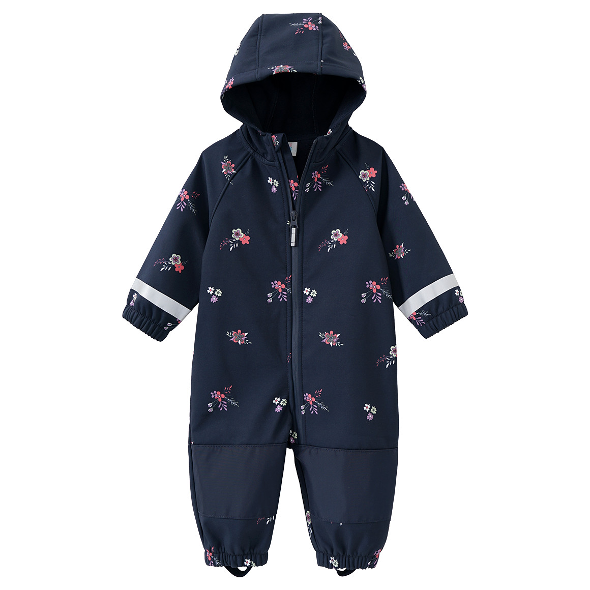 Baby Softshelloverall mit Blümchen-Print von Topomini