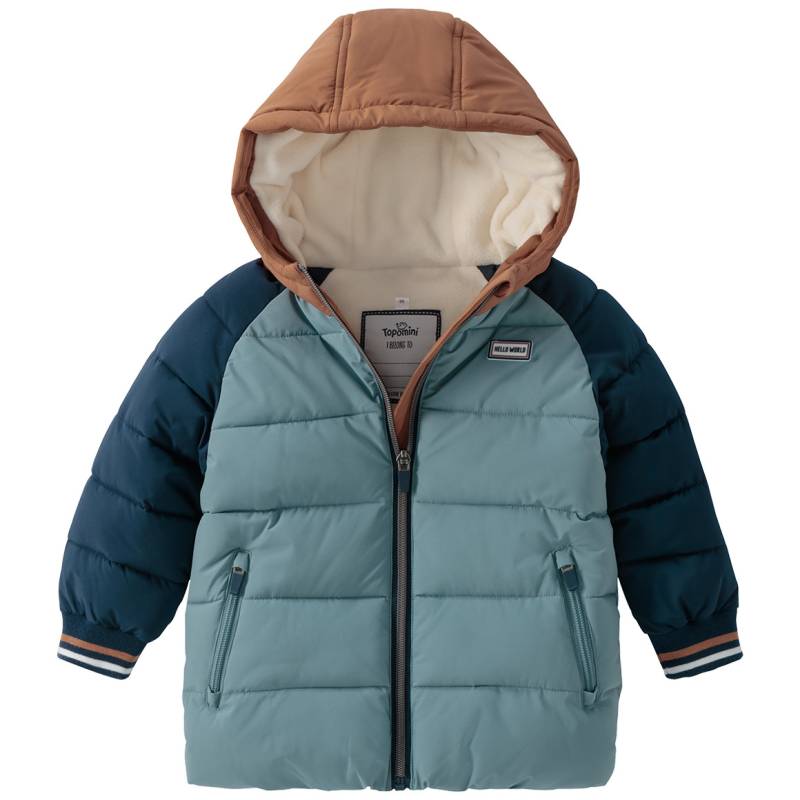 Baby Steppjacke im Colourblocking-Look von Topomini