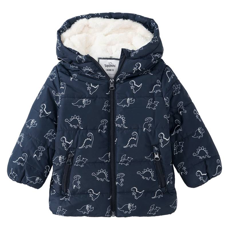 Baby Steppjacke mit Dino allover von Topomini