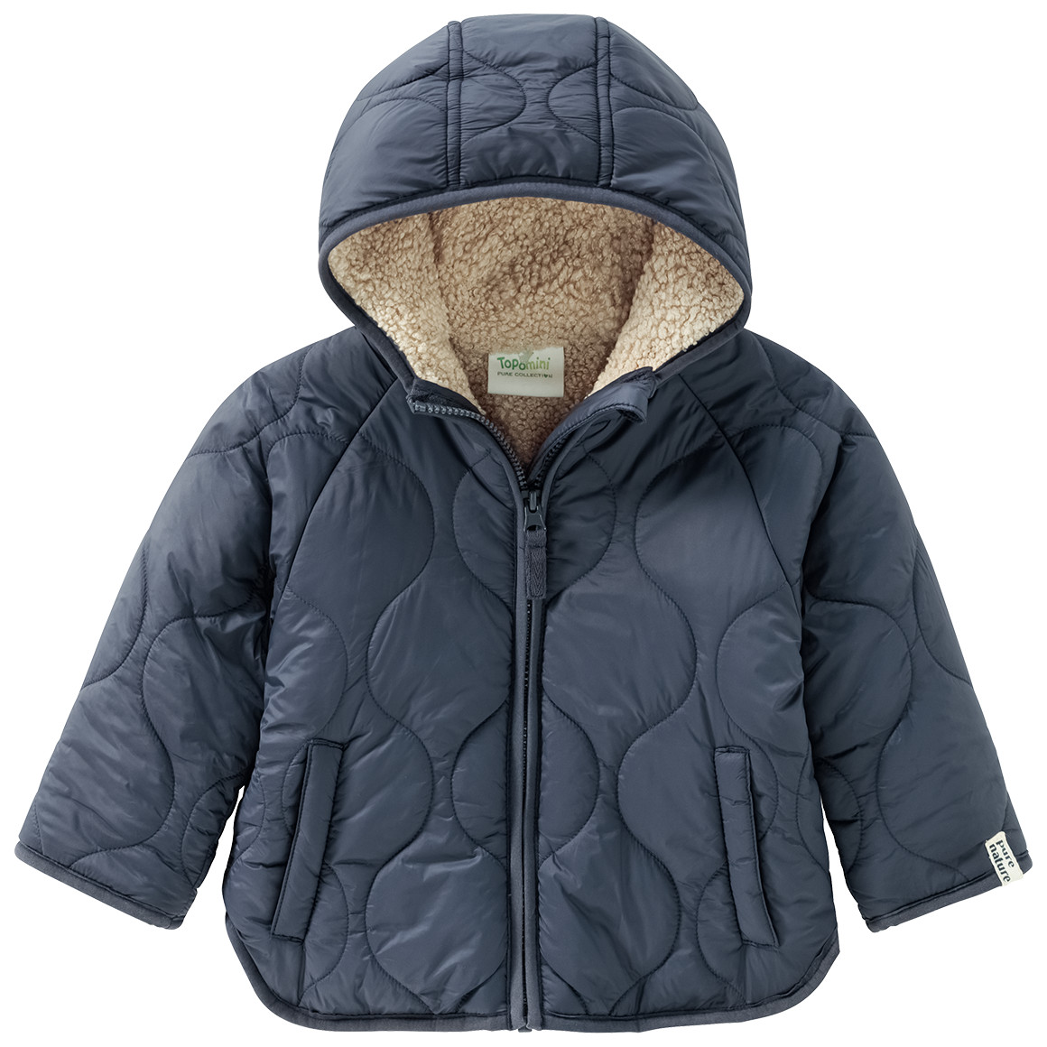 Baby Steppjacke mit Teddyfutter von Topomini