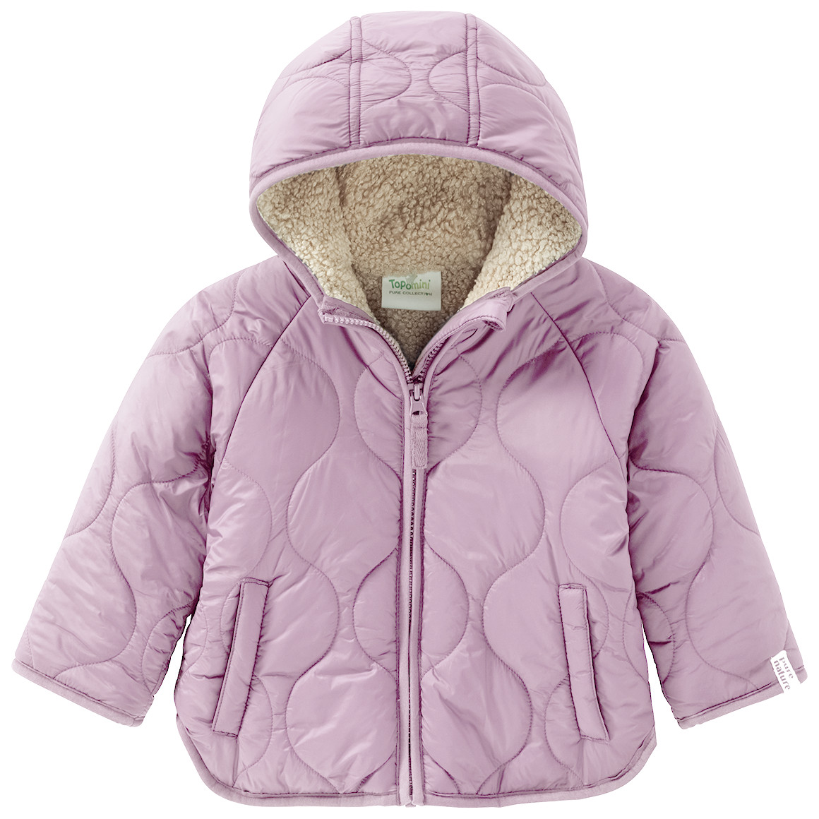 Baby Steppjacke mit Teddyfutter von Topomini