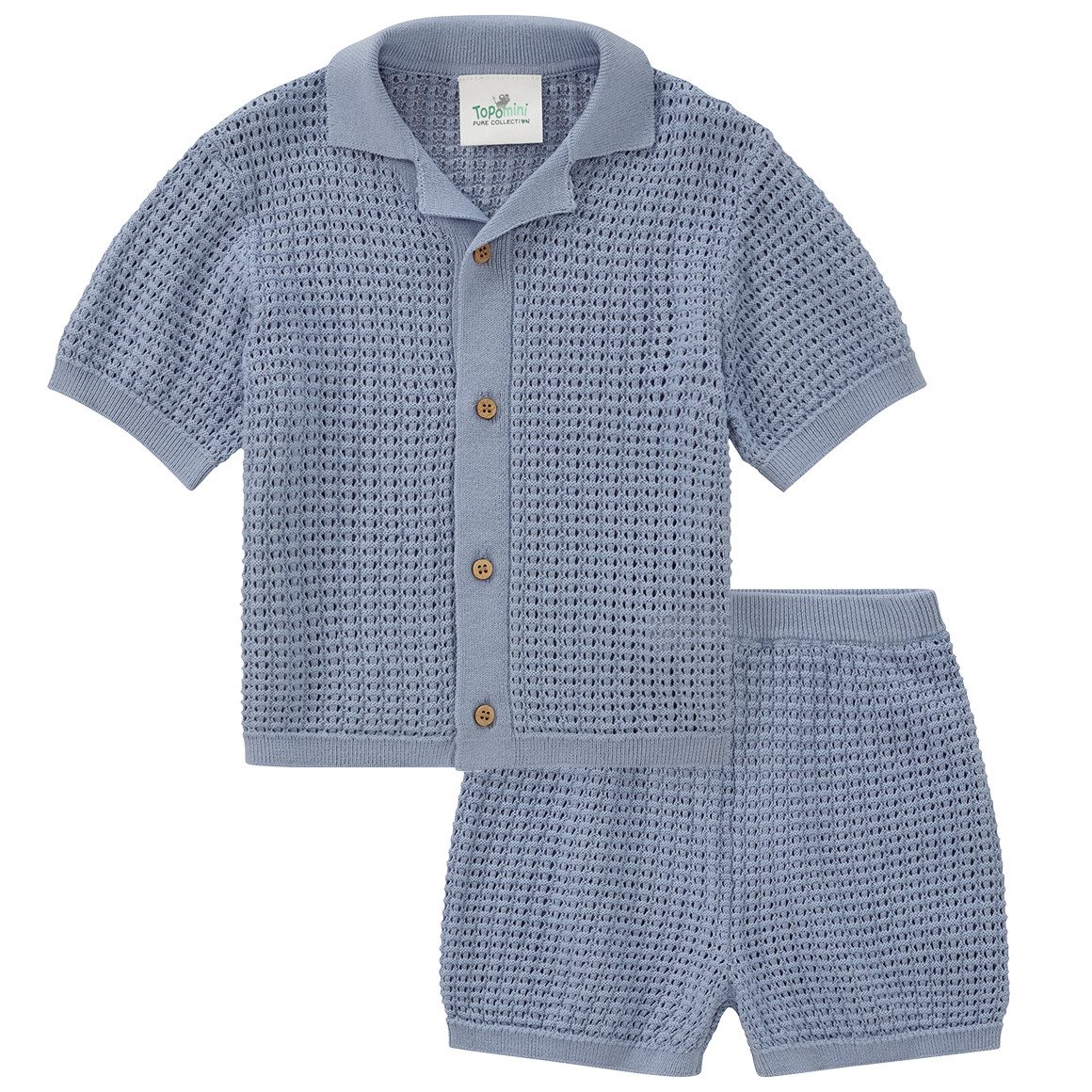 Baby Strick-Set mit Shirt und Hose Baby Strick-Set mit Shirt und Hose von Topomini