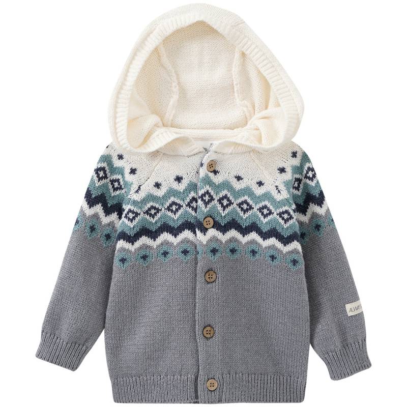 Baby Strickjacke mit Bio-Baumwolle von Topomini