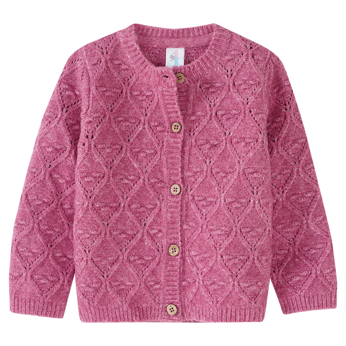 Baby Strickjacke mit Struktur-Muster von Topomini