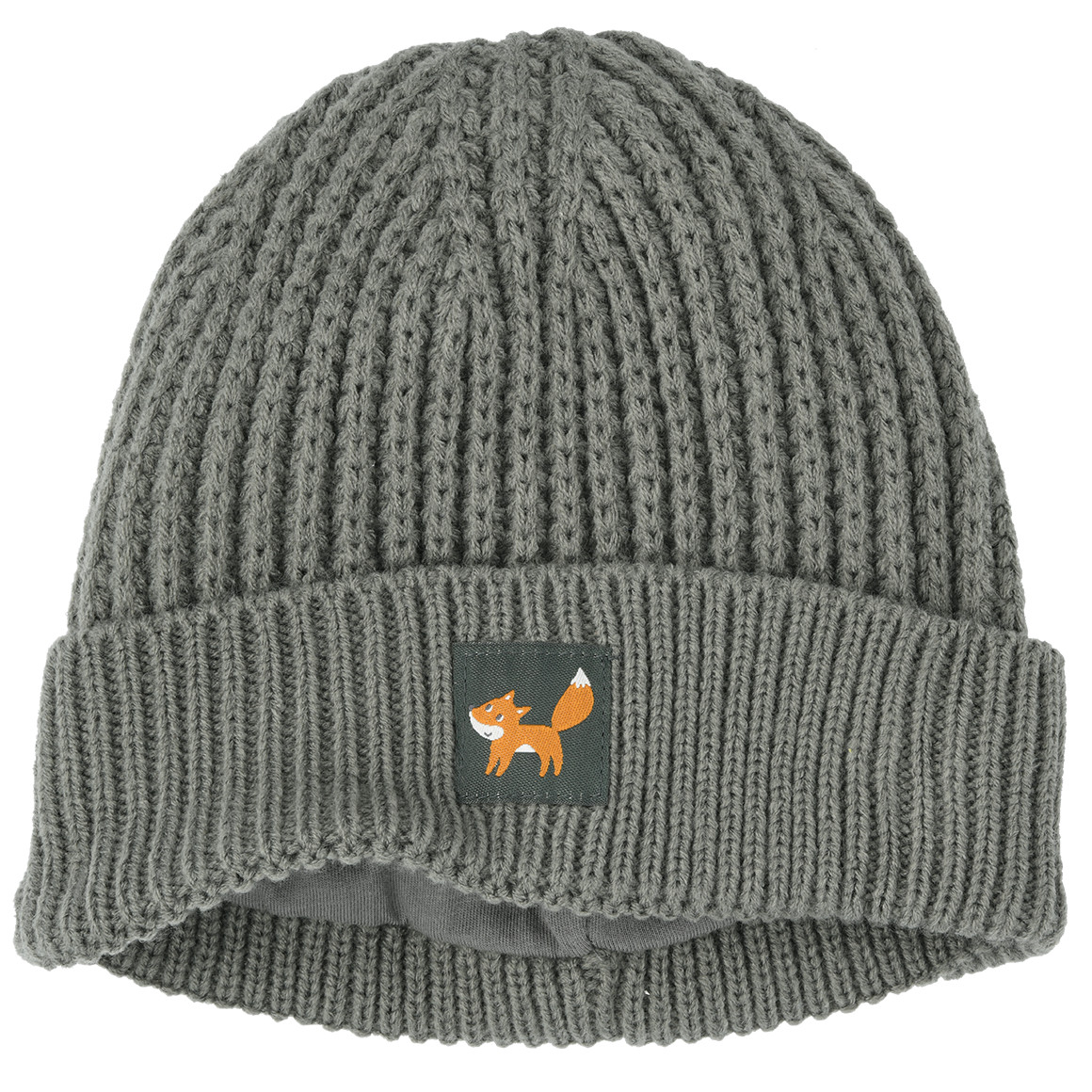 Baby Strickmütze mit Aufnäher Baby Strickmütze mit Aufnäher von Topomini