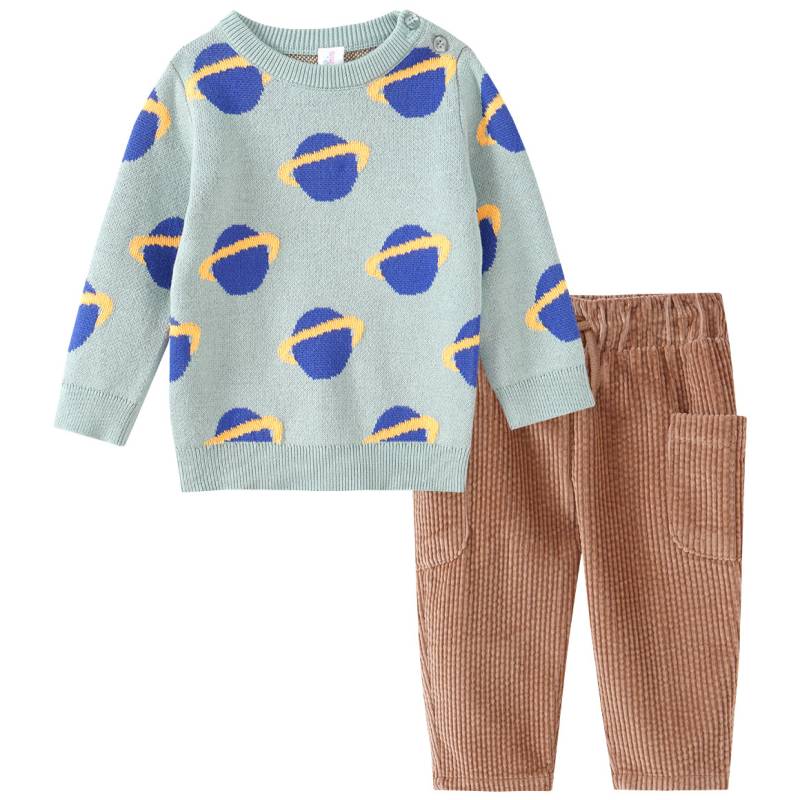 Baby Strickpullover und Cordhose im Set von Topomini