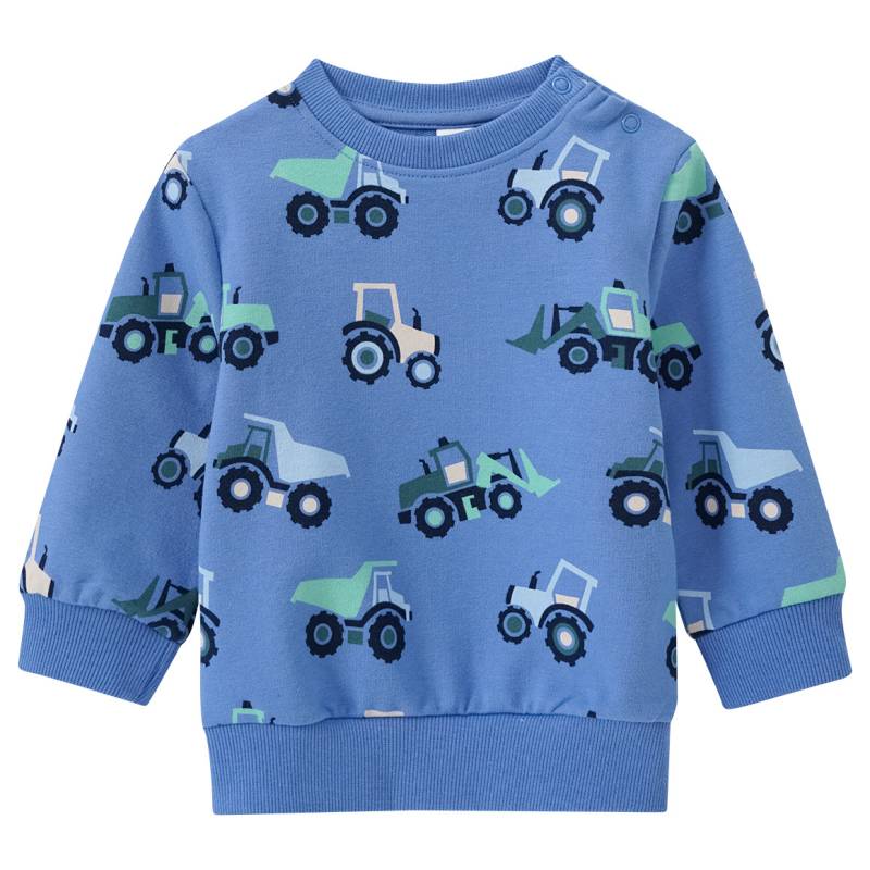 Baby Sweatshirt mit Baufahrzeug-Allover von Topomini