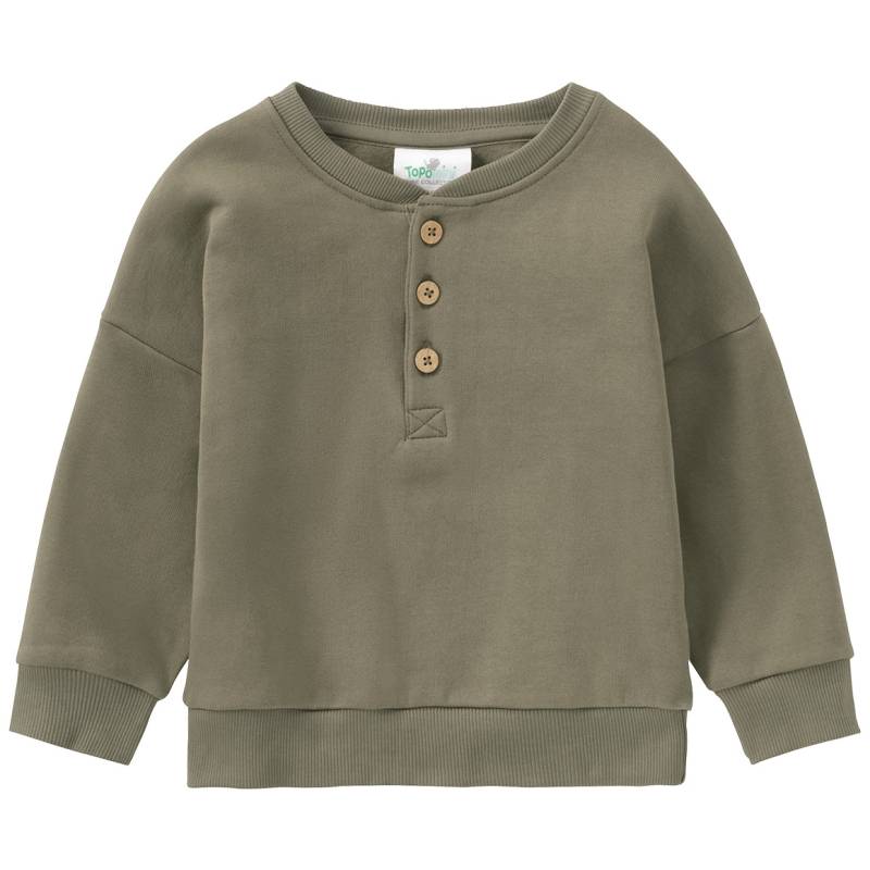 Baby Sweatshirt mit Henley-Ausschnitt von Topomini