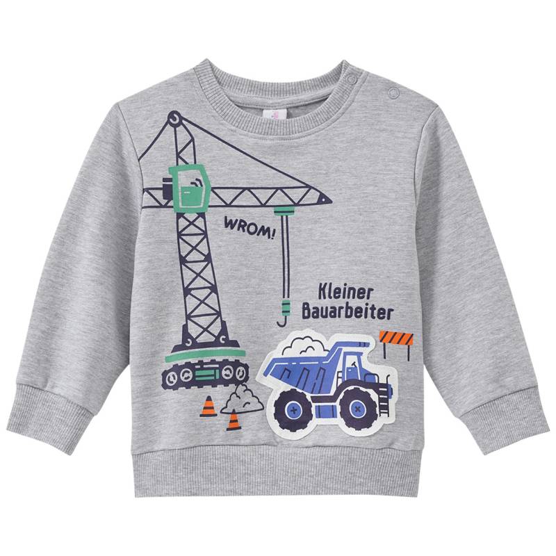 Baby Sweatshirt mit Kipplaster-Applikation von Topomini