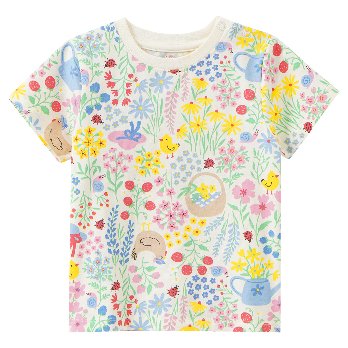 Baby T-Shirt mit Allover-Print Baby T-Shirt mit Allover-Print von Topomini