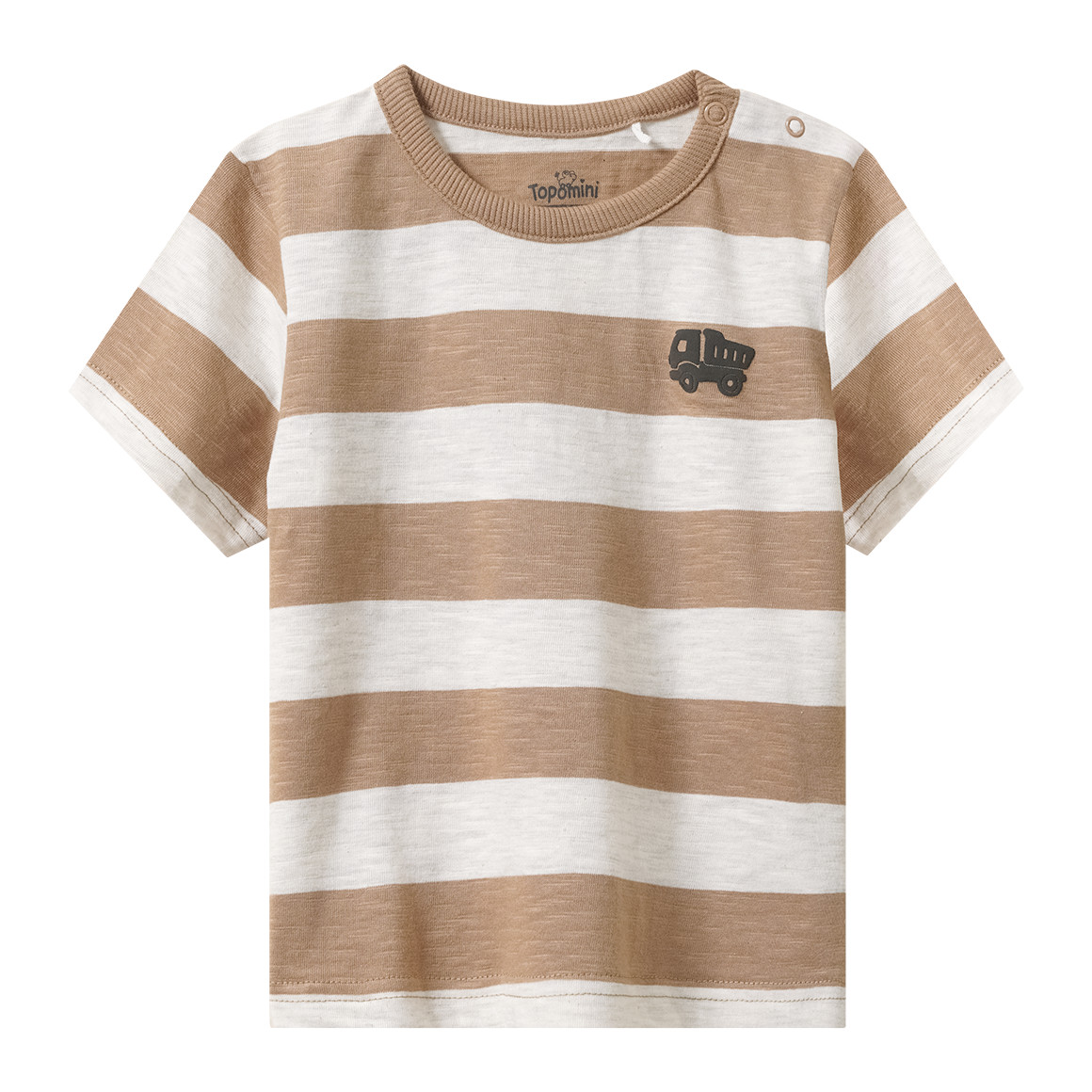 Baby T-Shirt mit Block-Streifen Baby T-Shirt mit Block-Streifen von Topomini