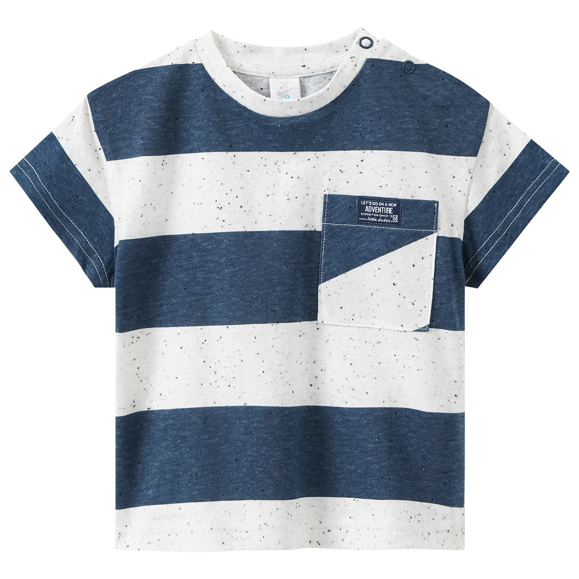Baby T-Shirt mit Blockstreifen Baby T-Shirt mit Blockstreifen von Topomini