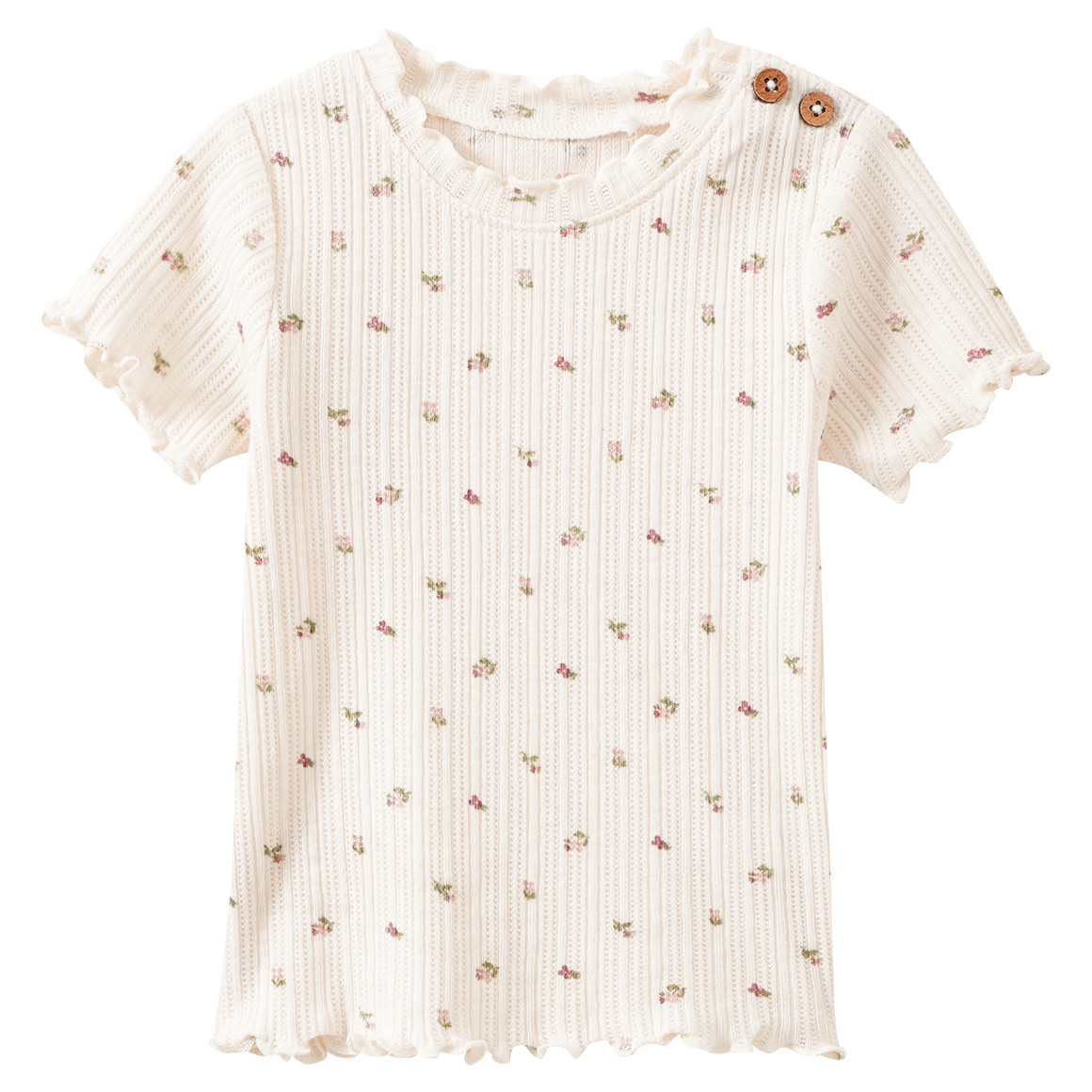 Baby T-Shirt mit Blümchen Baby T-Shirt mit Blümchen von Topomini
