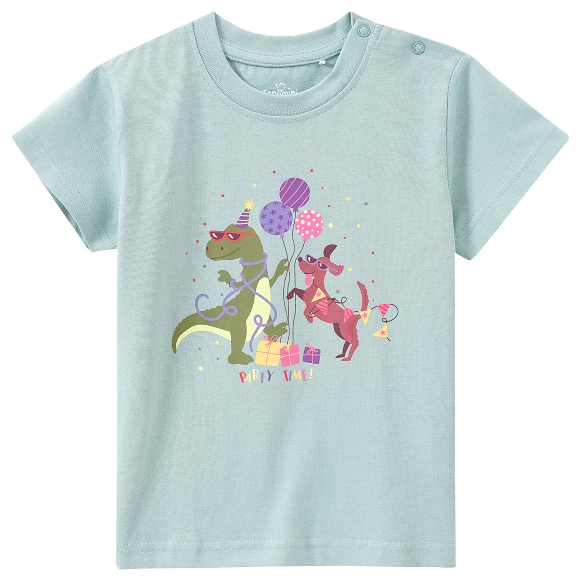 Baby T-Shirt mit Geburtstags-Motiv von Topomini